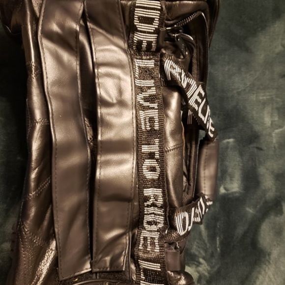 Diamond Plate Rock Design Genuine Leather Live bag - Picture 6 of 6